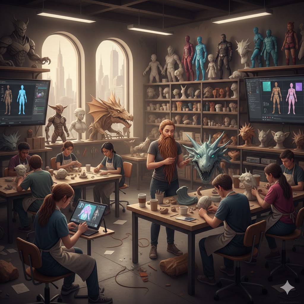 Character sculpting and design course